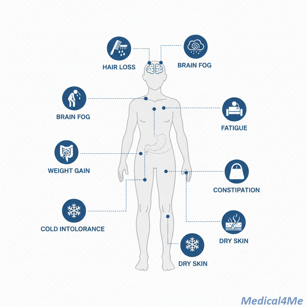 Visual Guide to Hypothyroidism Symptoms and Warning Signs